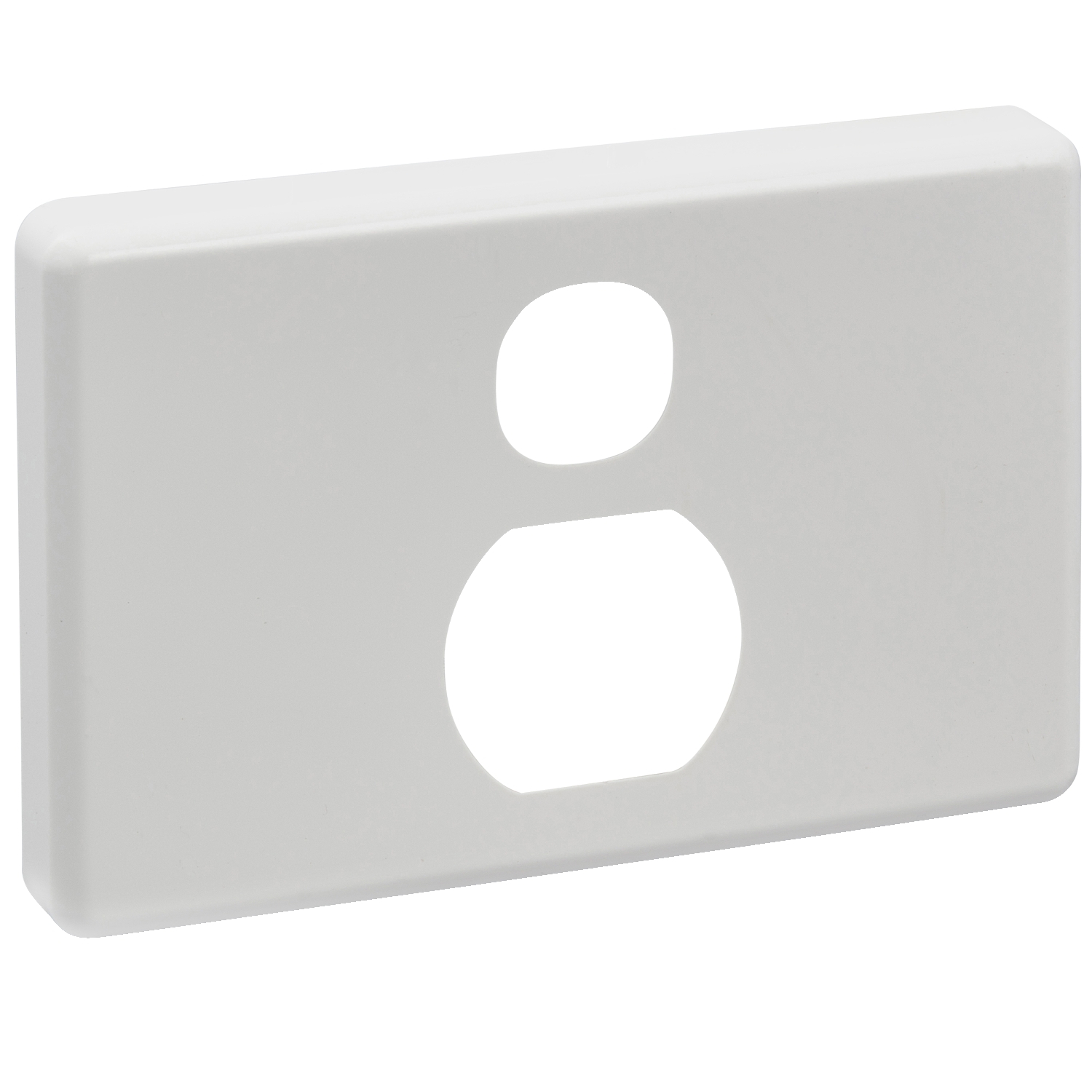 Clipsal Single Vertical Socket Cover Plate White - Choose Version 